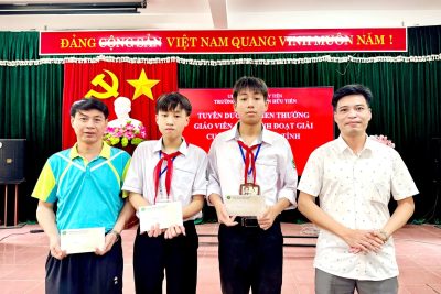 Nhà trường tổ chức trao thưởng cho GV và HS đoạt giải tại Hội thi TDTT học sinh phổ thông ngành Giáo dục tỉnh Ninh Bình năm 2026